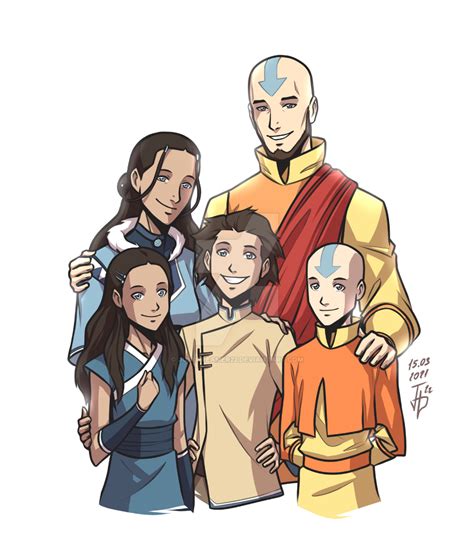 aang family photo|Avatar: The Last Airbender Photo: Aang and Katara's family .